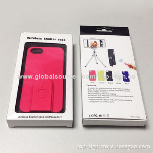 2014 new mobile phone accessories Bluetooth self shot case for iPhone 5S